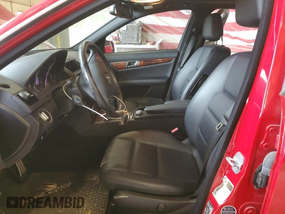 2011 Mercedes-Benz C 300 Sport with VIN WDDGF8BB7BR164778, listed as a Copart auction lot 55038645 with 91,269 mi miles and Salvage title. Bid and sale history available at DreamBid. Image 7.