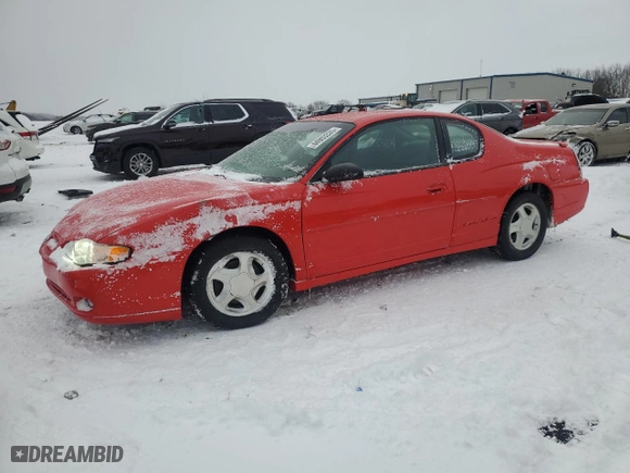 2000 Chevrolet Monte Carlo SS with VIN 2G1WX12K4Y9160449, listed as a Copart auction lot 44903335 with 154,860 mi miles and Clean Title. Bid and sale history available at carsss.com. Image 1.