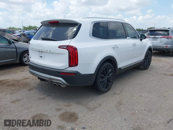 2022 Kia Telluride SX with VIN 5XYP54HC7NG219318, listed as a IAAI auction lot 42449492 with 25,574 mi miles and . Bid and sale history available at DreamBid. Image 4.