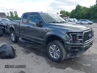 2018 Ford F-150 XL with VIN 1FTEX1EP9JFD11244, listed as a IAAI auction lot 42242590 with 135,430 mi miles and . Bid and sale history available at DreamBid. Image 1.