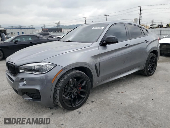 2018 BMW X6 sDrive35i with VIN 5UXKU0C52J0G81057, listed as a Copart auction lot 50698205 with 67,735 mi miles and Salvage Title. Bid and sale history available at carsss.com. Image 1.