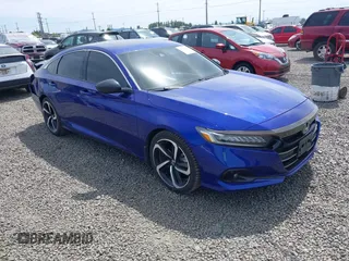 2021 Honda Accord Sport with VIN 1HGCV2F30MA032265, listed as a IAAI auction lot 42316865 with 44,828 mi miles and . Bid and sale history available at DreamBid. Image 1.