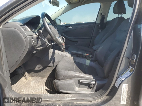 2012 Volkswagen Jetta Sedan SE w/Convenience & Sunroof with VIN 3VWDX7AJXCM323399, listed as a Copart auction lot 48966775 with 130,378 mi miles and Salvage Title. Bid and sale history available at carsss.com. Image 7.