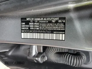 2017 Mercedes-Benz CLA 250 with VIN WDDSJ4GBXHN446763, listed as a Copart auction lot 66008514 with 134,181 mi miles and Salvage Title. Bid and sale history available at DreamBid. Image 13.