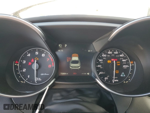 2017 Alfa Romeo Giulia with VIN ZARFAEAV8H7520339, listed as a Copart auction lot 44591745 with 70,994 mi miles and Salvage title. Bid and sale history available at DreamBid. Image 9.