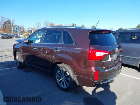 2014 Kia Sorento SX with VIN 5XYKWDA78EG538618, listed as a IAAI auction lot 40943738 with 162,208 mi miles and . Bid and sale history available at DreamBid. Image 3.