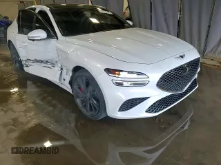 2023 Genesis G70 3.3T z VIN KMTG54TE1PU132414, wystawiony jako Copart lot #57120935 z przebiegiem 22 360 mil mil oraz Szkoda całkowita • Salvage title. Historia ofert i sprzedaży dostępna na DreamBid. Obrazek 13.