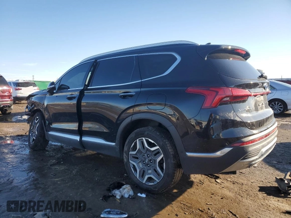 2021 Hyundai Santa Fe Limited with VIN 5NMS4DAL2MH349745, listed as a Copart auction lot 89108145 with 50,417 mi miles and Salvage Title. Bid and sale history available at carsss.com. Image 2.
