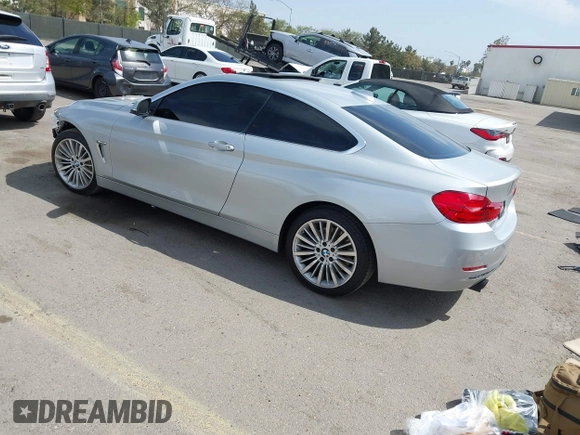 2015 BMW 4 Series 435i with VIN WBA3R1C54FK195482, listed as a IAAI auction lot 42029507 with 78,583 mi miles and . Bid and sale history available at DreamBid. Image 3.