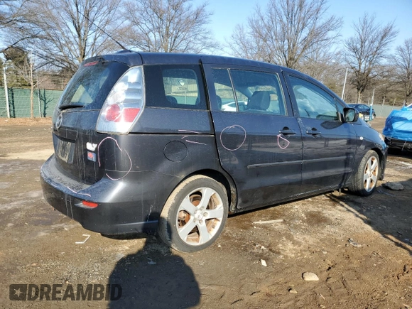 2006 Mazda 5 Sport with VIN JM1CR293960124935, listed as a Copart auction lot 42375275 with 125,750 mi miles and Salvage Title. Bid and sale history available at DreamBid. Image 3.