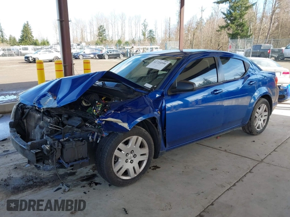 2013 Dodge Avenger SE with VIN 1C3CDZAB7DN702853, listed as a IAAI auction lot 41724956 with 1 mi miles. Bid and sale history available at carsss.com. Image 18.