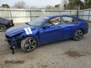 2023 Hyundai Elantra SEL with VIN KMHLS4AG9PU555411, listed as a Copart auction lot 47867865 with 23,460 mi miles and Salvage Title. Bid and sale history available at carsss.com. Image 1.