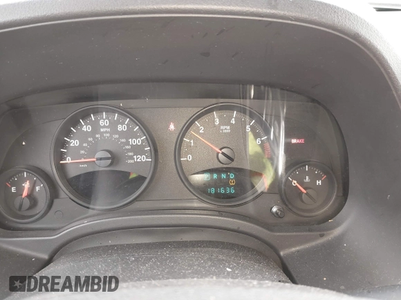 2009 Jeep Patriot Sport with VIN 1J4FT28B69D126513, listed as a IAAI auction lot 41622860 with 181,636 mi miles. Bid and sale history available at carsss.com. Image 7.