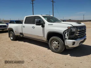 2024 Chevrolet Silverado 3500HD High Country with VIN 1GC4YVEY8RF253972, listed as a Copart auction lot 53496655 with 37,936 mi miles and Salvage title. Bid and sale history available at DreamBid. Image 4.