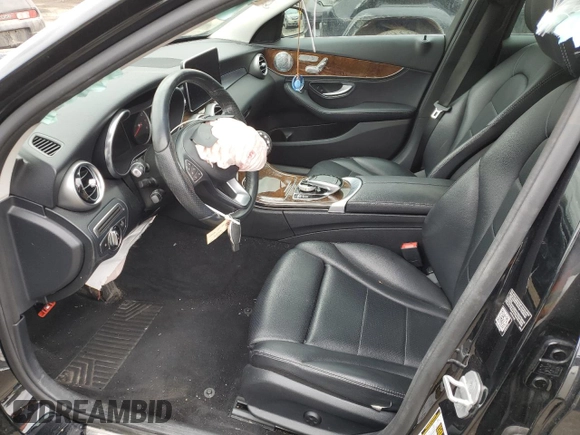2015 Mercedes-Benz C-Class C 300 Luxury with VIN 55SWF4KB0FU005240, listed as a Copart auction lot 48410415 with 89,705 mi miles and Salvage Title. Bid and sale history available at carsss.com. Image 7.