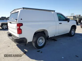 2023 Chevrolet Silverado 1500 Work Truck with VIN 3GCNAAEK6PG361693, listed as a Copart auction lot 50543525 with 152,226 mi miles and Clean Title. Bid and sale history available at carsss.com. Image 3.