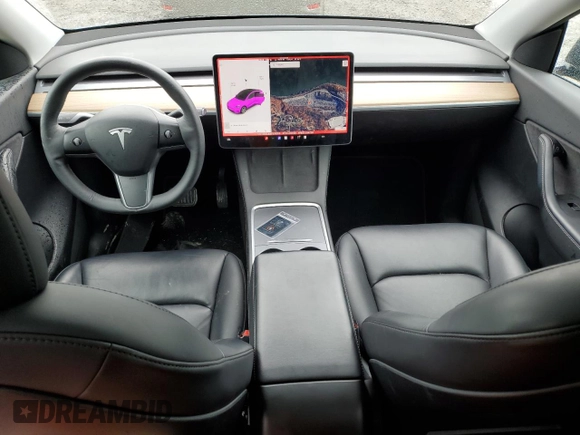 2021 Tesla Model Y Long Range z VIN 5YJYGDEE6MF233205, wystawiony jako Copart lot #58011025 z przebiegiem 48 419 mil mil oraz Szkoda całkowita • Salvage title. Historia ofert i sprzedaży dostępna na DreamBid. Obrazek 8.