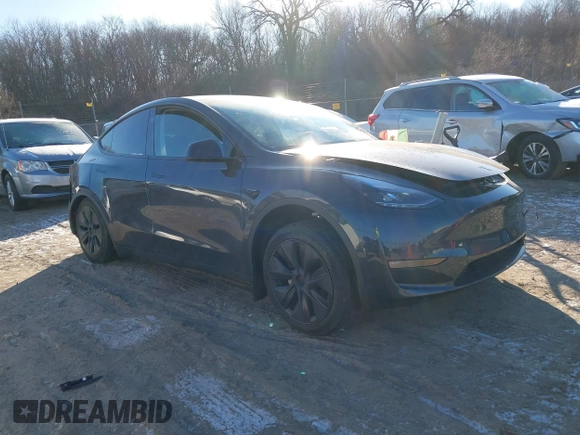 2024 Tesla Model Y Long Range with VIN 7SAYGAEE5RF201368, listed as a IAAI auction lot 41248963 with Not Provided miles and . Bid and sale history available at DreamBid. Image 1.
