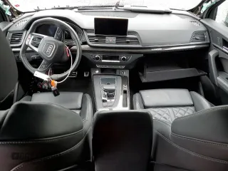 2018 Audi SQ5 Premium Plus with VIN WA1A4AFY9J2133075, listed as a Copart auction lot 48996535 with 0 mi miles and Salvage Title. Bid and sale history available at carsss.com. Image 8.