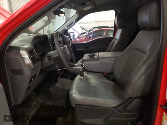 2022 Ford F-150 XL with VIN 1FTMF1CB1NKE26925, listed as a Copart auction lot 45418635 with 0 mi miles and Salvage Title. Bid and sale history available at carsss.com. Image 7.