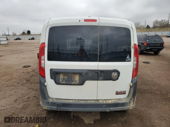 2017 Ram ProMaster City Cargo Van Tradesman with VIN ZFBERFAB6H6E72328, listed as a Copart auction lot 51162775 with 169,253 mi miles and Salvage Title. Bid and sale history available at carsss.com. Image 6.