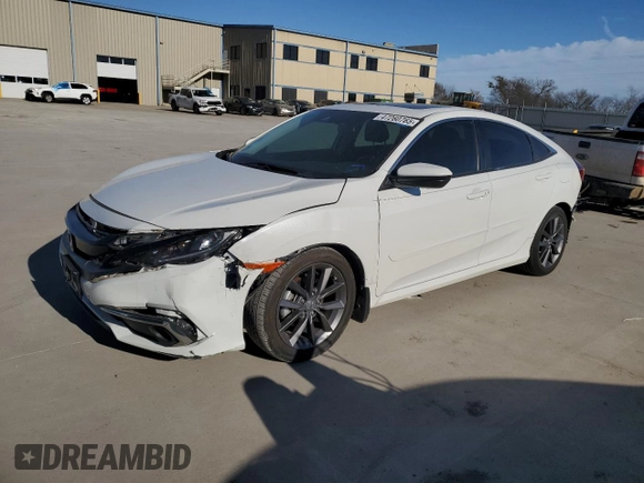 2021 Honda Civic Sedan EX with VIN 2HGFC1F36MH703582, listed as a Copart auction lot 47260765 with 33,673 mi miles and Salvage Title. Bid and sale history available at carsss.com. Image 1.