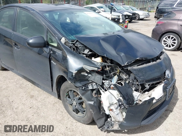 2013 Toyota Prius One with VIN JTDKN3DU9D1721670, listed as a IAAI auction lot 41945657 with 188,450 mi miles. Bid and sale history available at carsss.com. Image 6.