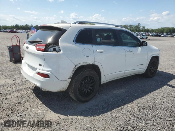 2017 Jeep Cherokee Overland with VIN 1C4PJLJS1HW640840, listed as a Copart auction lot 61449965 with 53,277 mi miles and Salvage title. Bid and sale history available at DreamBid. Image 3.