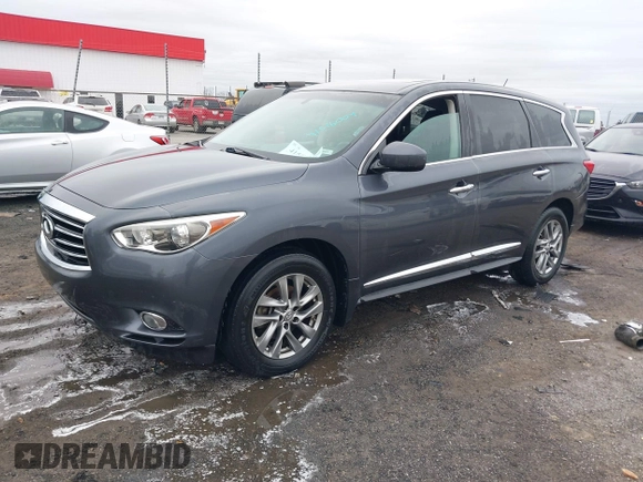 2013 Infiniti JX35 with VIN 5N1AL0MM8DC303486, listed as a IAAI auction lot 41516004 with 155,970 mi miles. Bid and sale history available at carsss.com. Image 17.