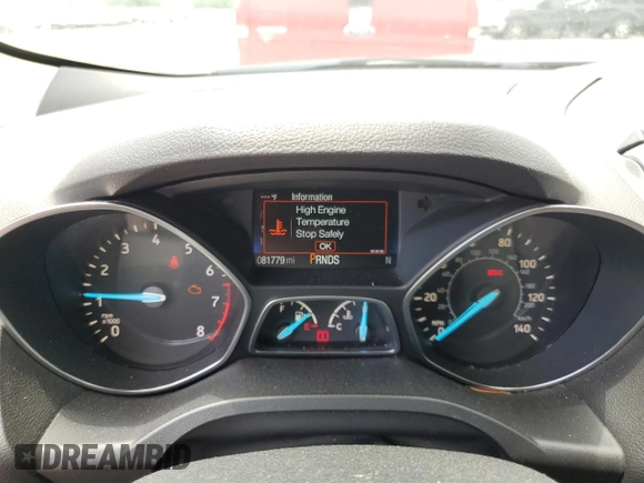2017 Ford Escape Titanium with VIN 1FMCU9J9XHUD30408, listed as a Copart auction lot 58393844 with 81,779 mi miles and Salvage Title. Bid and sale history available at carsss.com. Image 9.