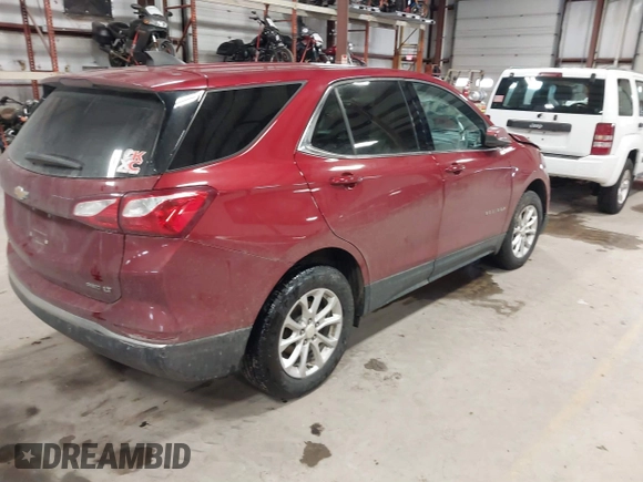 2020 Chevrolet Equinox LT with VIN 3GNAXUEVXLL124710, listed as a IAAI auction lot 41453262 with 70,687 mi miles. Bid and sale history available at carsss.com. Image 4.