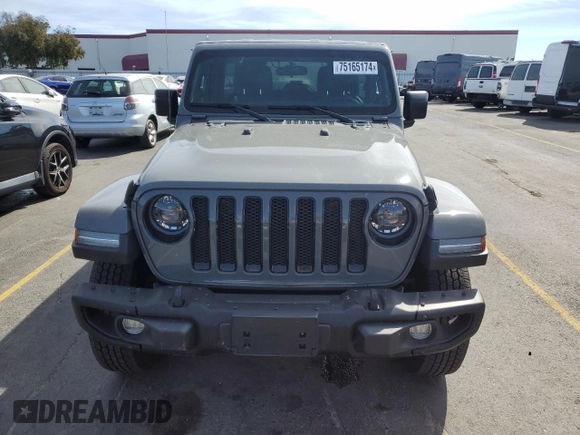 2023 Jeep Wrangler Willys Sport with VIN 1C4HJXDM6PW583932, listed as a Copart auction lot 75165174 with 7,624 mi miles and Salvage title. Bid and sale history available at DreamBid. Image 5.