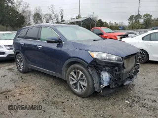 2019 Kia Sorento EX V6 with VIN 5XYPH4A54KG447534, listed as a Copart auction lot 48129275 with 93,132 mi miles and Salvage Title. Bid and sale history available at carsss.com. Image 4.