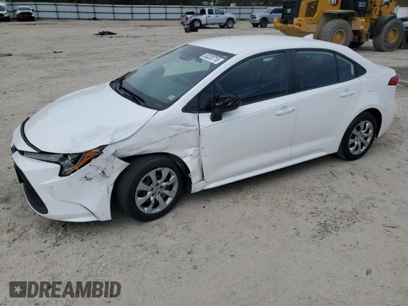 2021 Toyota Corolla LE with VIN 5YFEPMAE1MP206006, listed as a Copart auction lot 53228715 with 34,267 mi miles and Salvage Title. Bid and sale history available at DreamBid. Image 1.