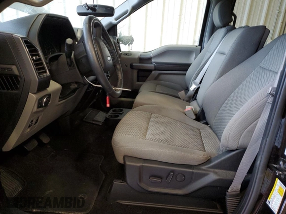 2019 Ford F-150 XL with VIN 1FTEW1EP6KFA59568, listed as a Copart auction lot 57139785 with 76,297 mi miles and Salvage title. Bid and sale history available at DreamBid. Image 7.