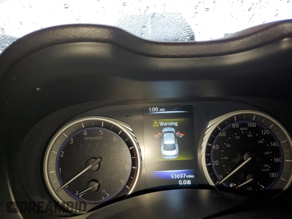 2017 Infiniti Q50 Signature Edition with VIN JN1EV7AP5HM739948, listed as a Copart auction lot 44012225 with 93,697 mi miles and Salvage Title. Bid and sale history available at DreamBid. Image 9.