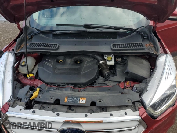 2019 Ford Escape Titanium with VIN 1FMCU0J98KUC00873, listed as a Copart auction lot 61674305 with 53,554 mi miles and Salvage title. Bid and sale history available at DreamBid. Image 12.
