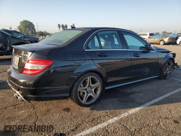 2009 Mercedes-Benz C 63 AMG with VIN WDDGF77X89F245590, listed as a Copart auction lot 75036764 with 243,430 mi miles and Salvage Title. Bid and sale history available at DreamBid. Image 3.