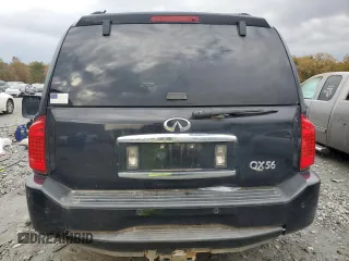 2005 Infiniti QX56 with VIN 5N3AA08A65N813953, listed as a Copart auction lot 83838814 with 168,503 mi miles and Salvage Title. Bid and sale history available at carsss.com. Image 6.