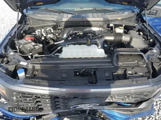 2024 Ford F-150 STX with VIN 1FTEW2KP2RKF00866, listed as a Copart auction lot 51946815 with 6,734 mi miles and Salvage Title. Bid and sale history available at carsss.com. Image 12.
