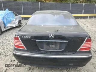 2003 Mercedes-Benz S-Class 5.0L with VIN WDBNG75J33A317473, listed as a Copart auction lot 76307394 with 6,637 mi miles and Clean Title. Bid and sale history available at carsss.com. Image 6.