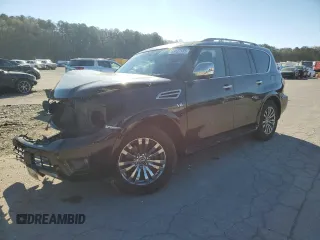2019 Nissan Armada Platinum with VIN JN8AY2NF1K9351184, listed as a Copart auction lot 49127185 with 120,076 mi miles and Salvage Title. Bid and sale history available at carsss.com. Image 1.