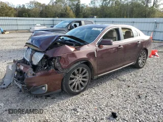 2012 Lincoln MKS with VIN 1LNHL9ERXCG801273, listed as a Copart auction lot 82476574 with 203,370 mi miles and Salvage Title. Bid and sale history available at carsss.com. Image 1.
