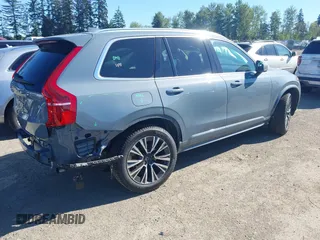 2020 Volvo XC90 Momentum with VIN YV4A221KXL1553065, listed as a IAAI auction lot 42180363 with 34,056 mi miles and . Bid and sale history available at DreamBid. Image 4.