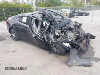 2017 Acura TLX with VIN 19UUB1F33HA008913, listed as a IAAI auction lot 41332238 with 1 mi miles. Bid and sale history available at carsss.com. Image 1.