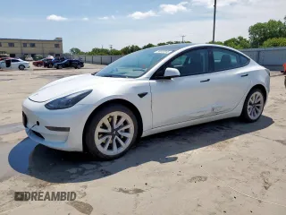 2023 Tesla Model 3 with VIN 5YJ3E1EA0PF435263, listed as a Copart auction lot 58953045 with 53,961 mi miles and Salvage title. Bid and sale history available at DreamBid. Image 1.