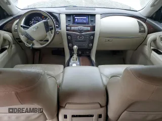 2012 Infiniti QX56 7-passenger with VIN JN8AZ2NF8C9517540, listed as a Copart auction lot 75046604 with 213,468 mi miles and Salvage Title. Bid and sale history available at carsss.com. Image 8.