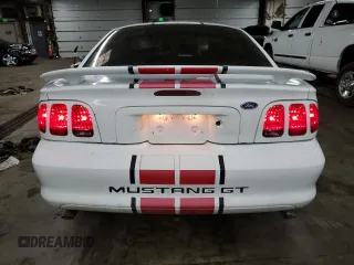 1997 Ford Mustang GT with VIN 1FALP42X3VF140564, listed as a Copart auction lot 44240605 with 120,738 mi miles and Salvage title. Bid and sale history available at DreamBid. Image 6.