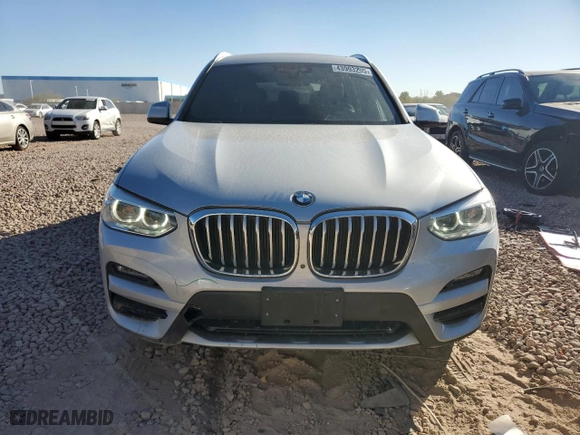 2021 BMW X3 sDrive30i with VIN 5UXTY3C00M9E07709, listed as a Copart auction lot 43993205 with 65,707 mi miles and Salvage Title. Bid and sale history available at carsss.com. Image 5.