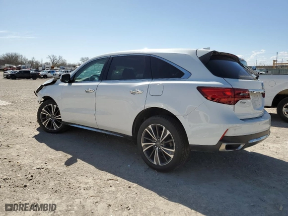 2020 Acura MDX w/Technology Pkg with VIN 5J8YD4H54LL044635, listed as a Copart auction lot 50247035 with 58,539 mi miles and Salvage Title. Bid and sale history available at carsss.com. Image 2.